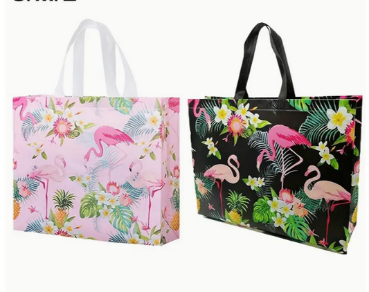 flamingo shopping bag